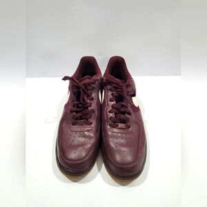 Nike Air Force One '07 Men's Size 11.5 Burgundy Gum Bottoms Shoes 315122-610